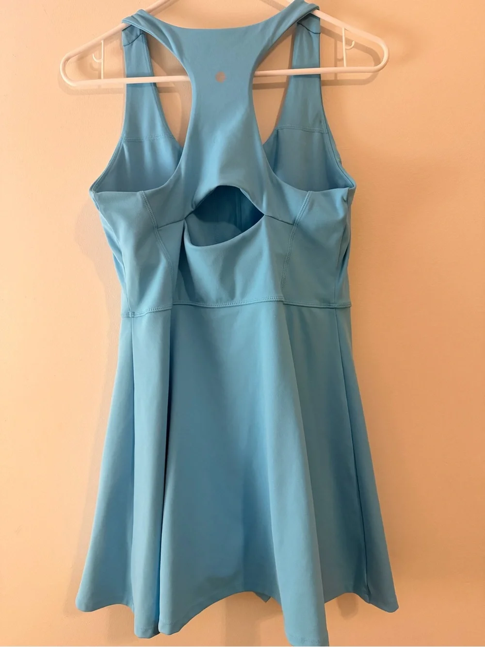 Light Blue Athletic Tank Dress - Picture 2 of 6
